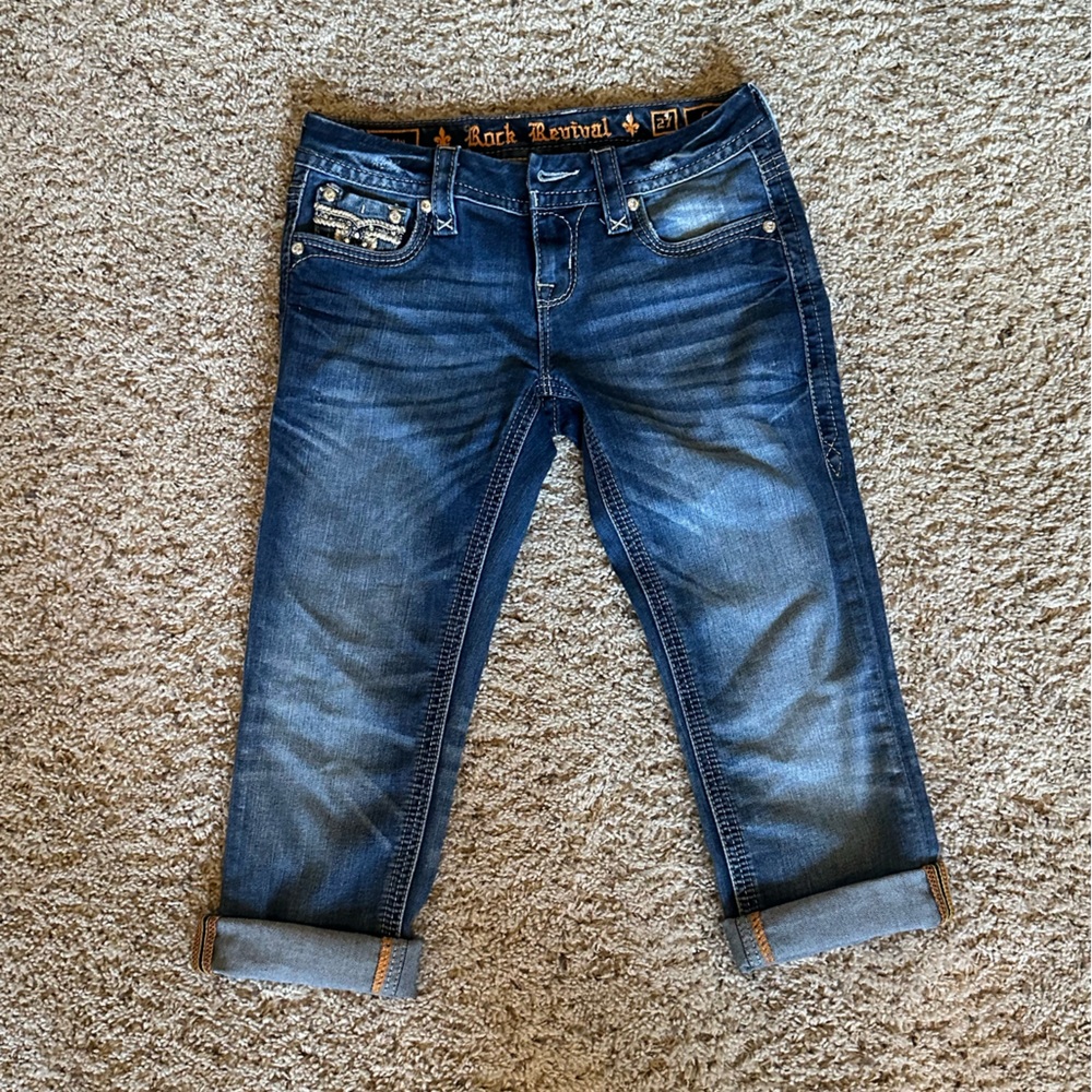 Rock revival capri jeans